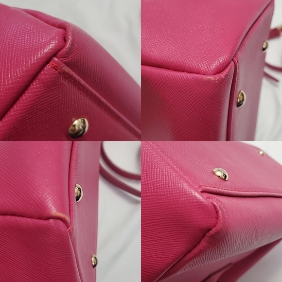 Samantha Thavasa Pink Galleria Handbag With Lock and Keys - Picture 15 of 15